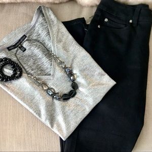 Tahari Black “Chloe” Skinny Jeans